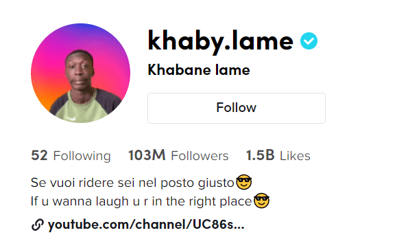 Khaby Lame atteint 100 millions de followers sur TikTok et passe #2 77 image