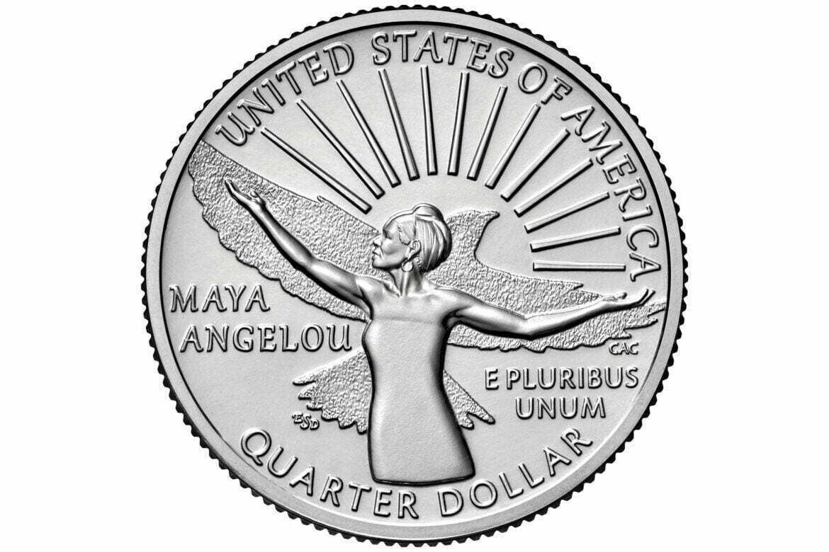 Maya Angelou, piece 25 cents